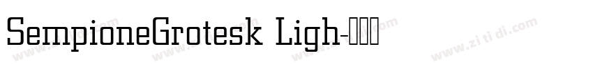 SempioneGrotesk Ligh字体转换